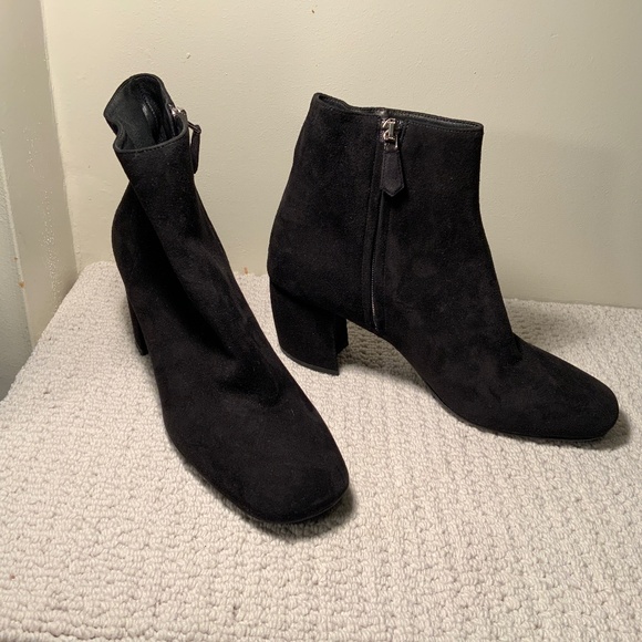 Prada Black Suede Bootie - Picture 1 of 4